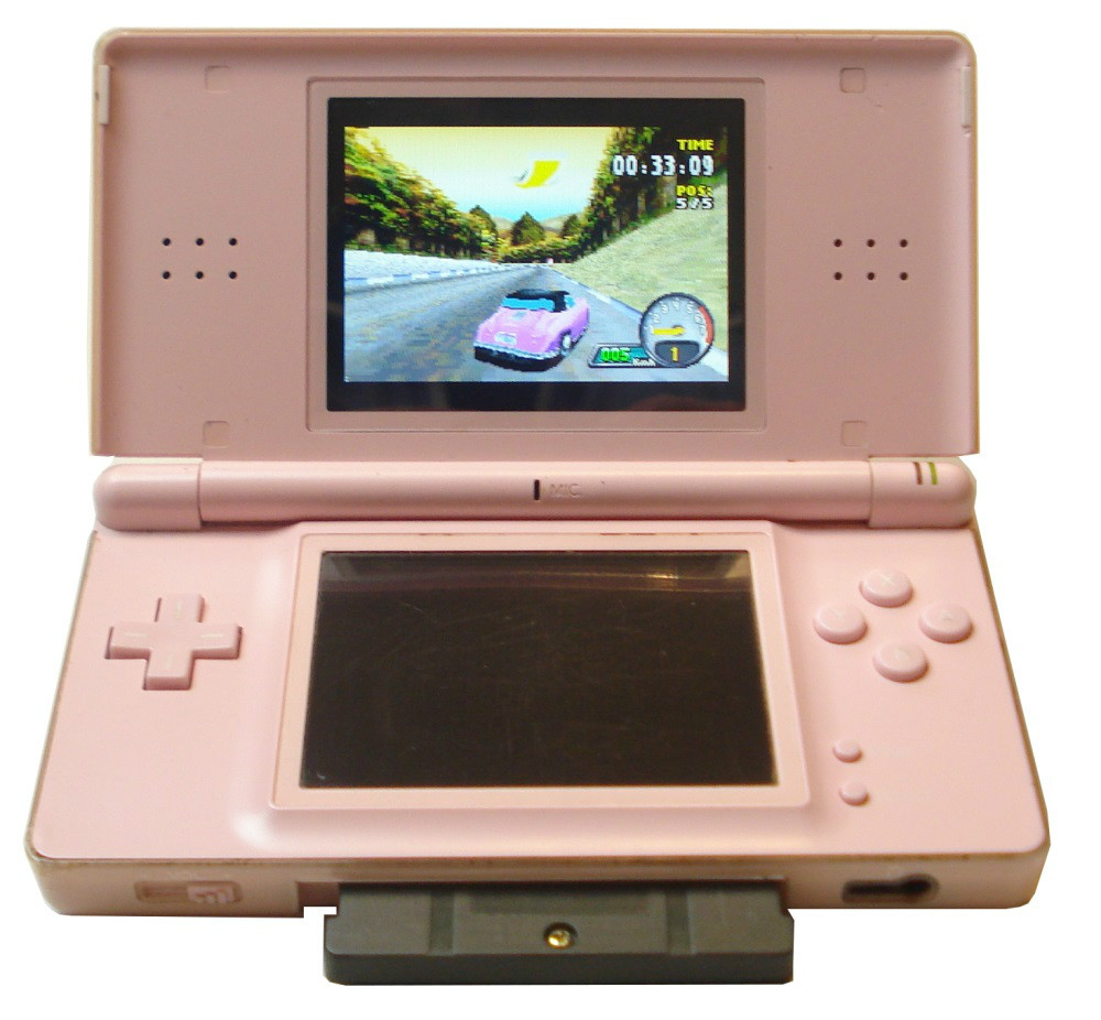 Pink Nintendo DS Lite Console Handheld 3 Games Harry Poter Snooker 