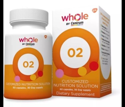 Whole By Centrum 02 60 Capsules Supplement Vitamin B Folate Biotin CoQ10