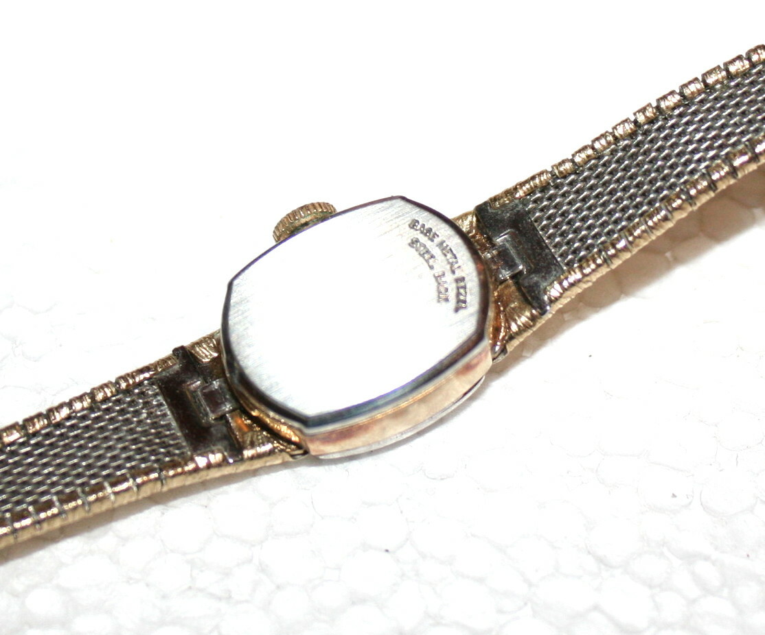 VINTAGE WITTNAUER BY LONGINES DIAMOND BEZEL WIND UP LADIES WATCH RUNNING GREAT