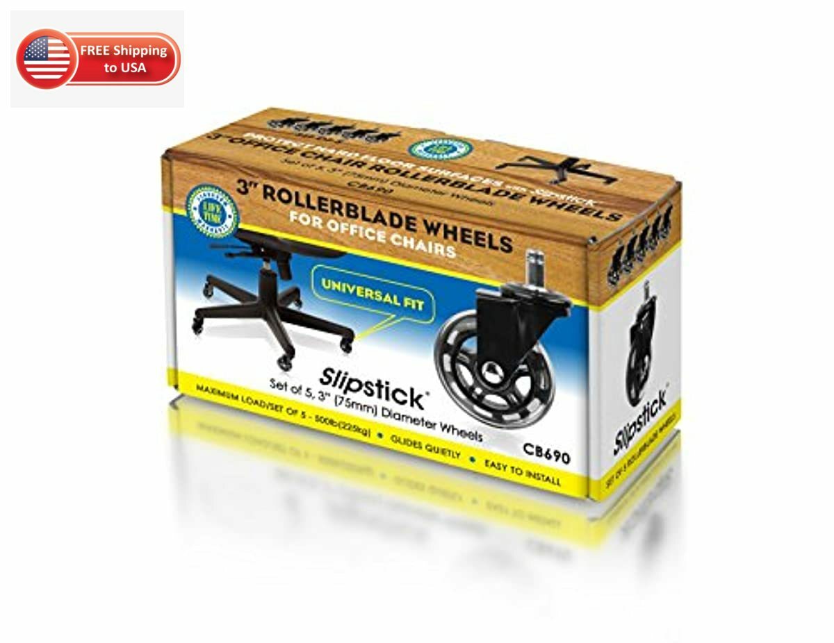 Slipstick CB690 Protecting Rubber Office Chair Wheels Safe ...