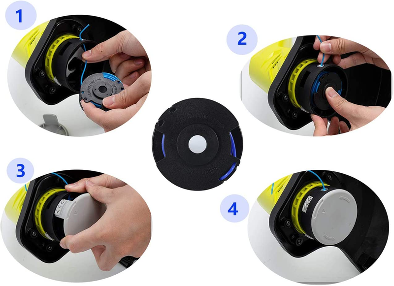 String Trimmer Spool Line Ryobi Weed Eater Replacement Autofeed Spool Cordless