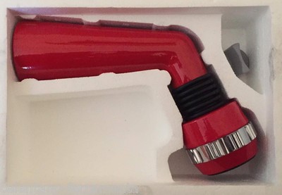 BRACCIO DOCCIA A PARETE COMPLETO CON SOFFIONE ORIENTABILE 3 GETTI COLORE ROSSO