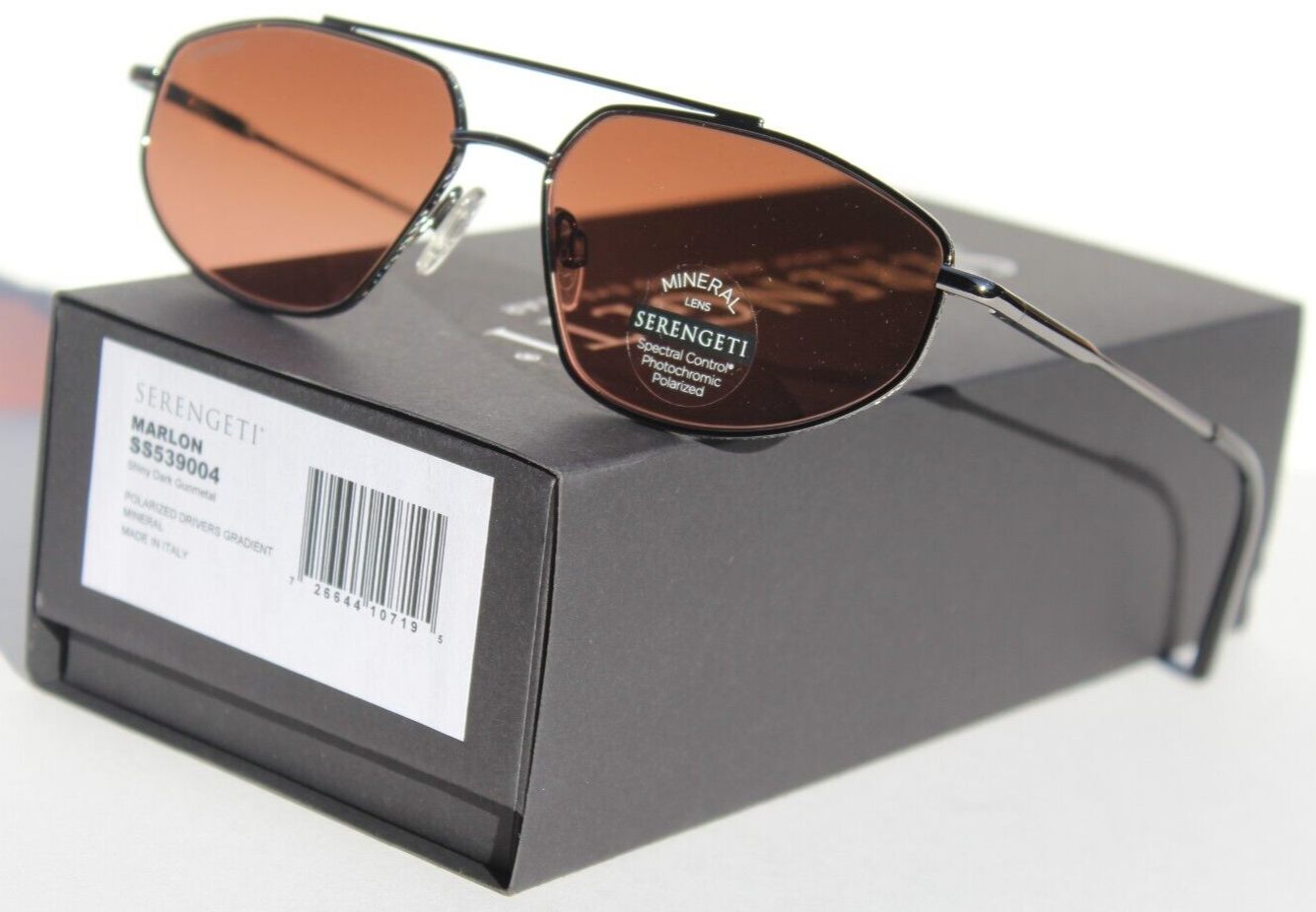 SERENGETI Marlon POLARIZED Sunglasses Gunmetal/Drivers