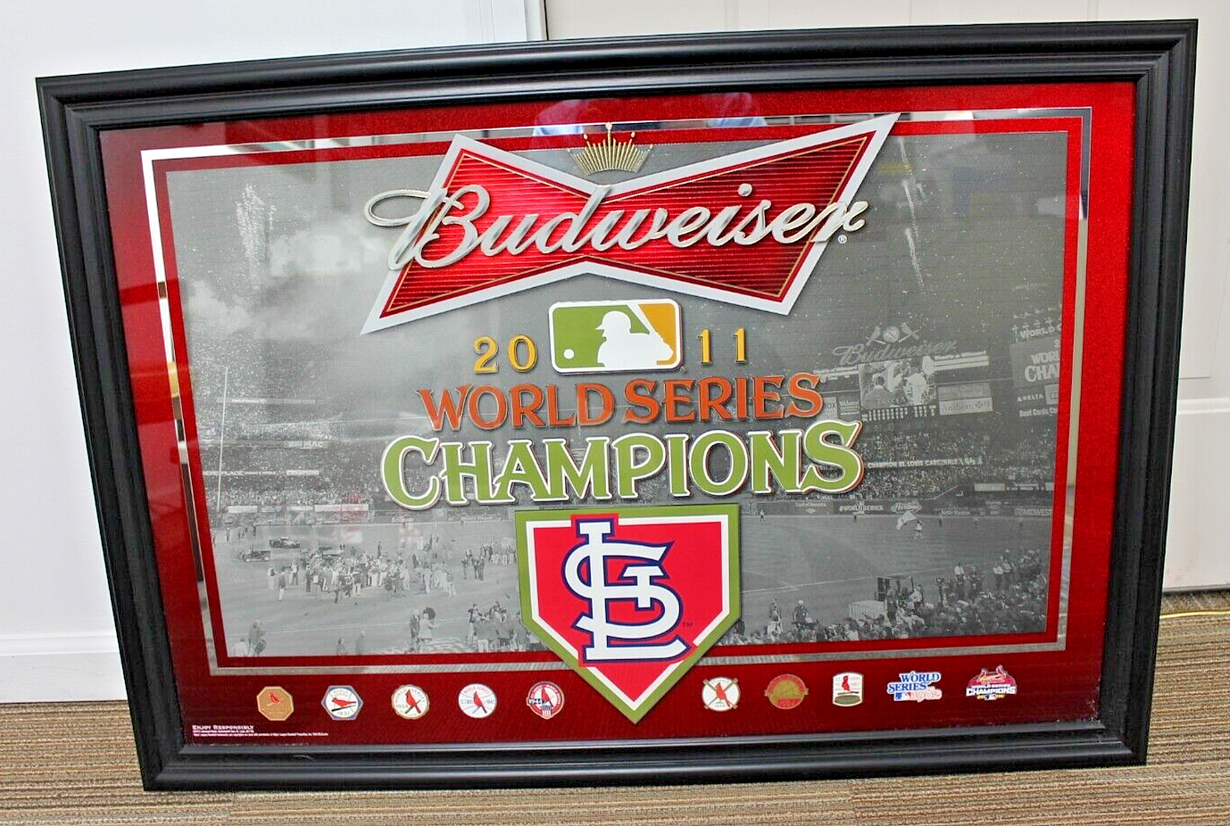Budweiser ミラー VTG Budweiser Light Beer Mirror 18x22 Bud