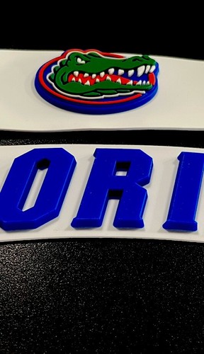 3D Bumpers - Gators Speed Set for a Full Size Football Helmet