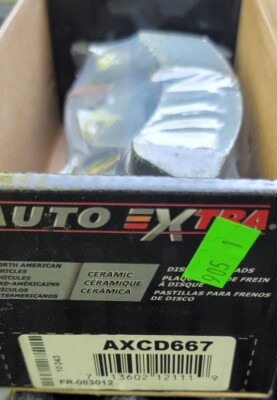 Disc Brake Pad Set-Pads Auto Extra AXCD667 Rear Brake Pads