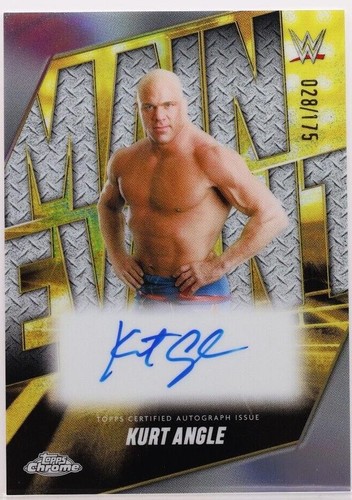 2025 Topps Chrome WWE - Kurt Angle #MEA-KAG