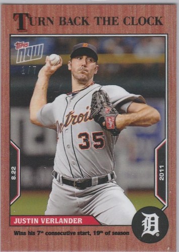 2022 Topps Now Turn Back the Clock - Justin Verlander #145