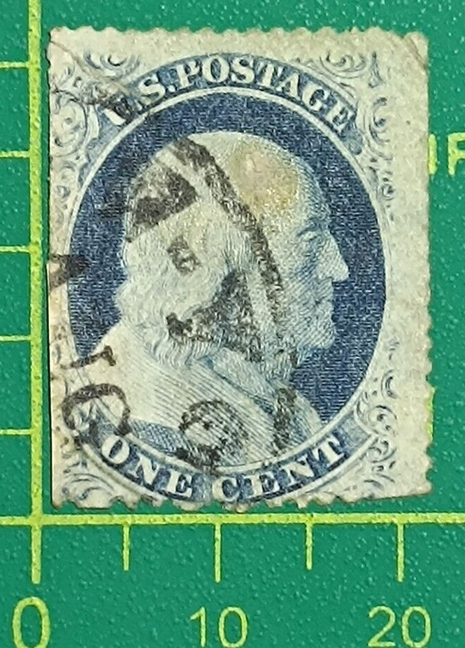 Franklin 様 US Stamp 1857, Sc A20, #24, 1c blue Franklin, Type V, used | eBay