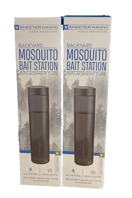 Skeeter Hawk Backyard Insect Bait Station B Replacement Cartridge Tube Lot Of 2