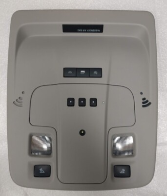 Malibu overhead console + HomeLink Garage Door Opener, Lights & Microphone. Gray