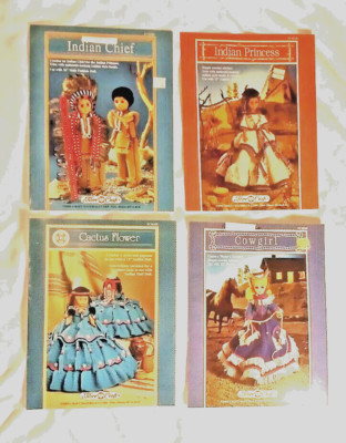 Crochet Pattern Books For 15'' Doll Lot Of 4