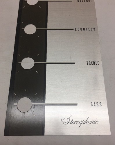 Vintage Zenith Stereophonic Cover Plate