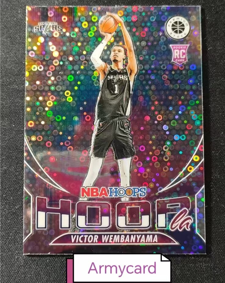 その他 23-24 PANINI NBA HOOPS Wembanyama RC SSP 2023-24 Panini NBA Hoops Premium Stock - City Edition #25