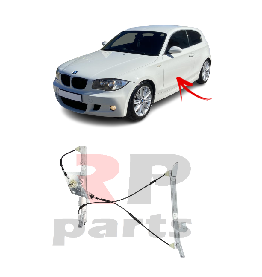PER BMW 1 E81 2004 - 2013 NUOVO ALZACRISTALLI ANTERIORI ALZACRISTALLI SINISTR...