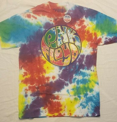 Brand New Liquid Blue Pink Floyd ''Liquid Light Show'' Tie Dye T-shirt Size L