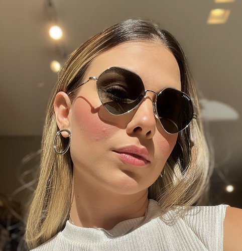 GUCCI GUCCI GG1182S-001 GOLD GOLD GREY SUNGLASSES