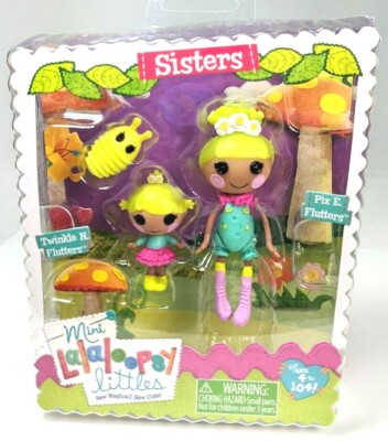Mini Lalaloopsy Littles Sisters Twinkle N. Flutters / Pix E