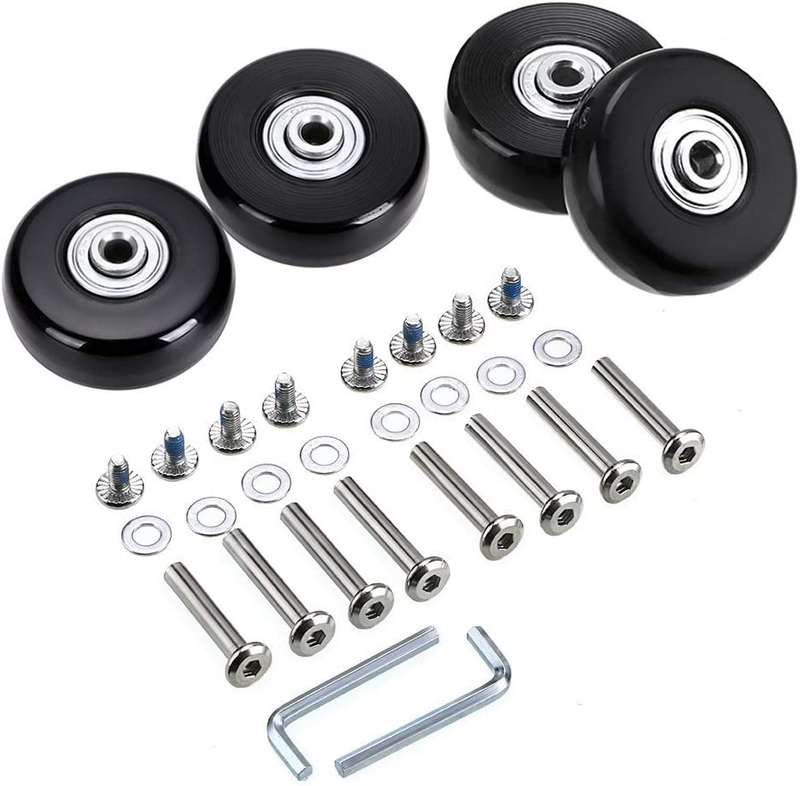 50 X 18Mm Set of 4 Luggage Suitcase Replacement Wheels