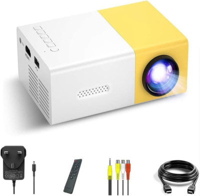 Portable Mini Projector, 1080P Full HD, with IOS Multi Port, Small Home Theater 