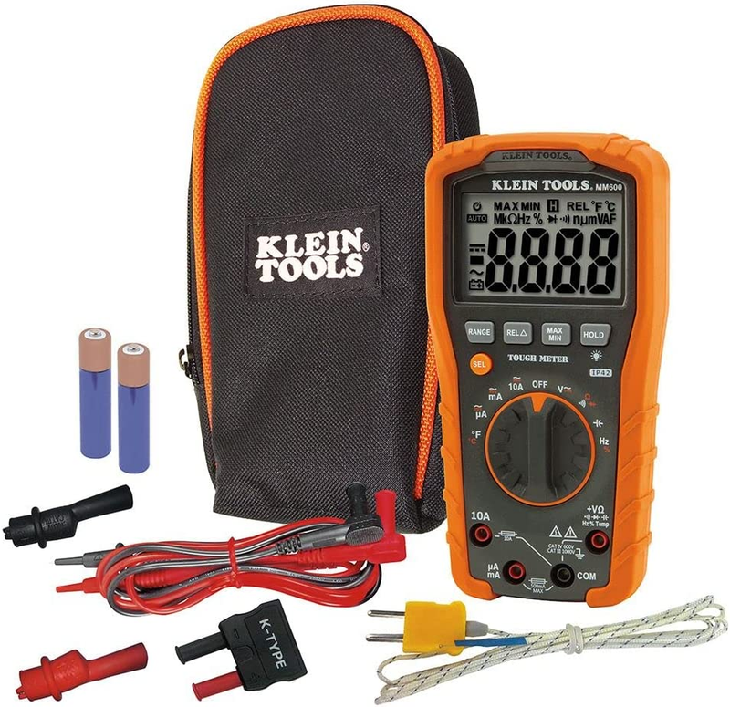 MM600 Multimeter, Digital Auto-Ranging, AC/DC Voltage and Cu