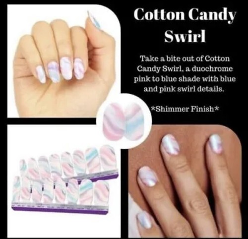 Color Street**Cotton Candy Swirl**100% Nail Polish Strips**Retired**