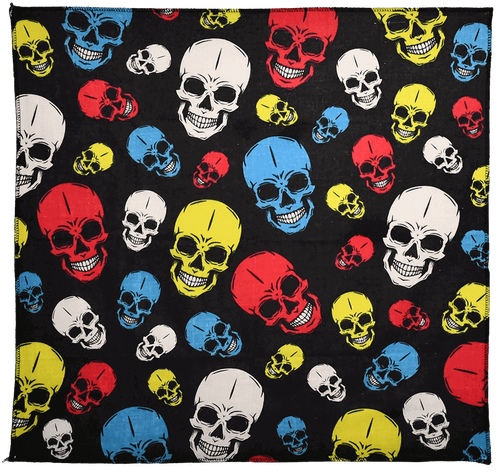 Bandana - Skulls - 21" x 21" - Cotton