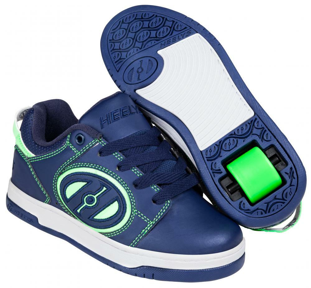 New Heelys Boys Official Voyager Shoes Wheelie Trainers