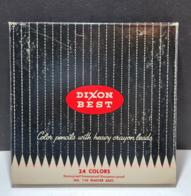 Vintage Dixon Best Waterproof-Smear proof Color3d Pencils