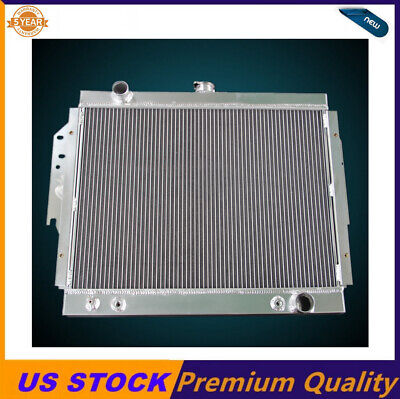 2 Rows Aluminum Radiator Fit 1979-93 Dodge D/W 150 250 350 Ramcharger 5.2 5.9 V8
