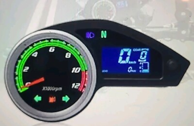 LCD Motorcycle Odometer Digital Speedometer Gauge For Brazil 250 RPS Hawk 250