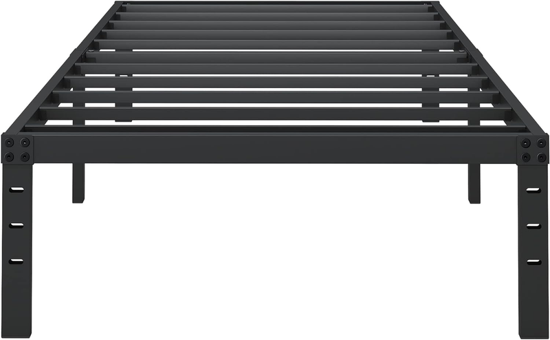 4 Inch Full Size Bed Frame, Heavy Duty Metal Platform Low Bed Frame Full, No Box