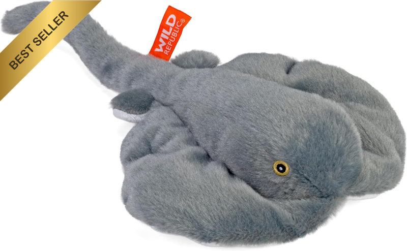 Ecokins Mini Stingray, Stuffed Animal, 8 Inches, Plush Toy, Eco Friendly, Child’