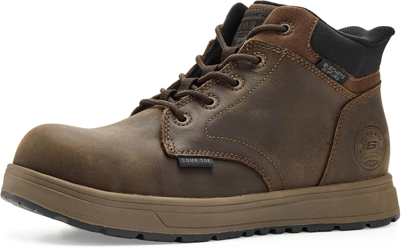 Skechers Mens Safety Cupsole Hands Free Slip Ins