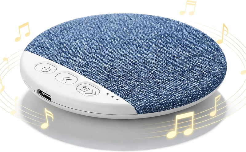 2026 New Sleep Pillow Speaker, Bluetooth Pillow Speaker with White Noise Timer W
