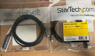 New  StarTech.com CDP2HDMM2MH 2m [6 ft.] USB-C to HDMI Cable 4K