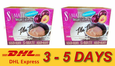 2 x Mistine S MATE Instant Coffee Mix Plus Prune Collagen Lose Weight 10 Sachet