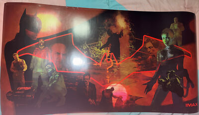 The Batman DC HBO MAX ( 2022) IMAX Movie Poster (Size: 27'' X 14'')