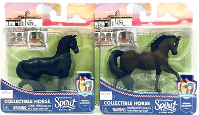2 Just Play DreamWorks Spirit Riding Free Xerxes & Espada 3.5'' Collect Horses