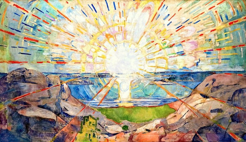 The Sun Painting by Edvard Munch Reproduction
