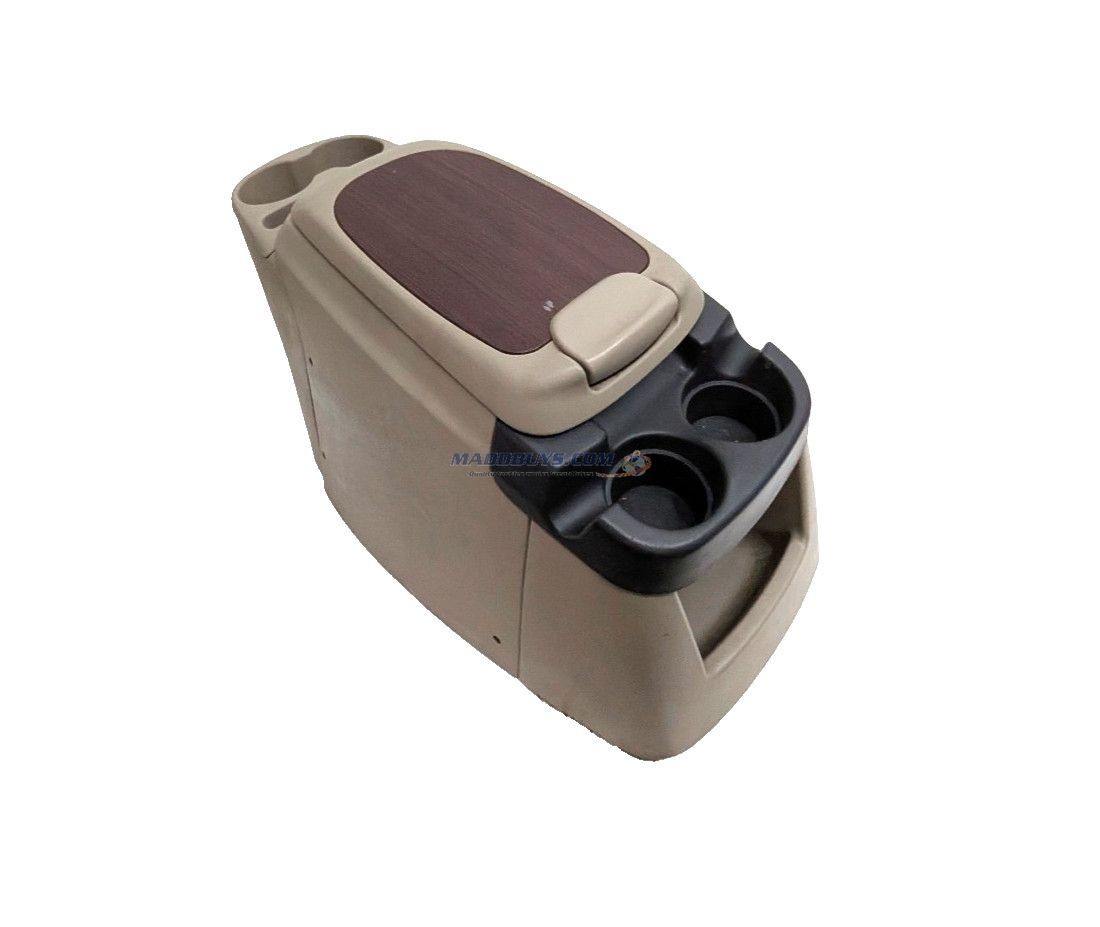 00-05 Ford Excursion F250 F350 Center Console Woodgrain Tan Cup Holder Bezel OEM
