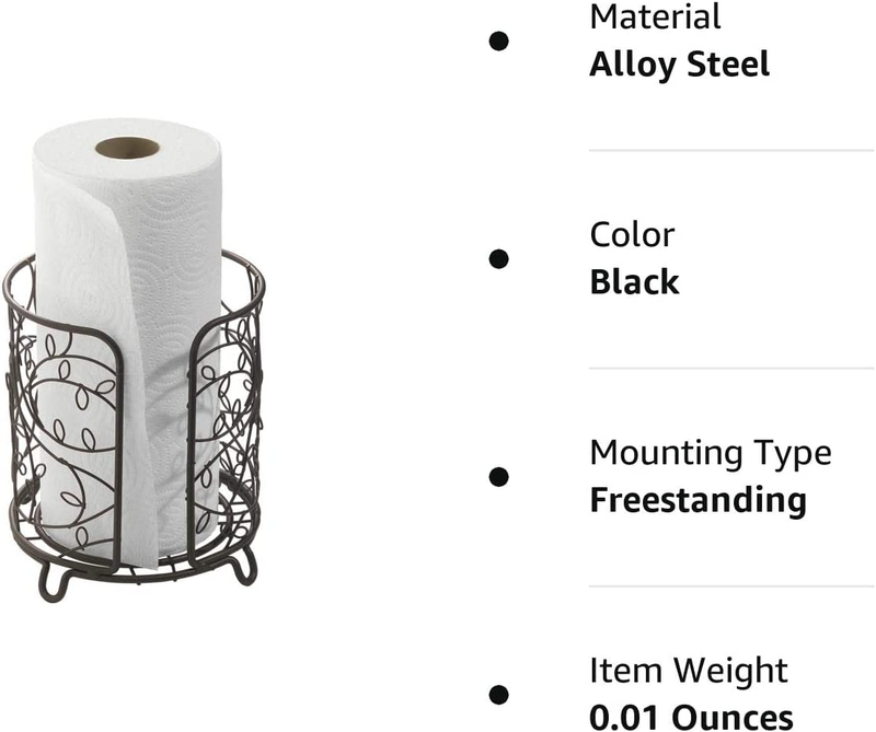Steel Free-Standing Paper Towel Holder, the Twigz Collection &ndash; 7.5" X 7.5" X 8",