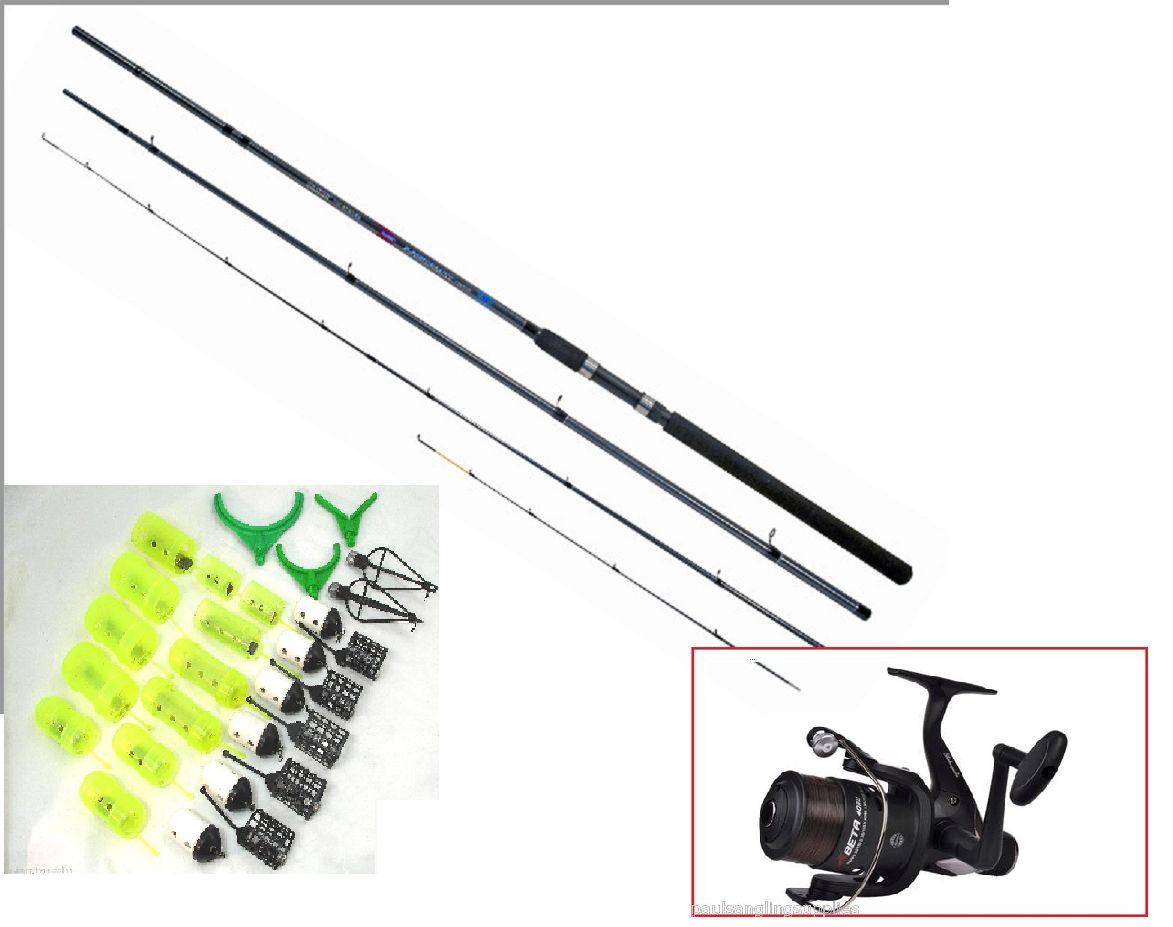 Shakespeare Reel Silstar Feeder Fishing Rod Swimfeeder Pack