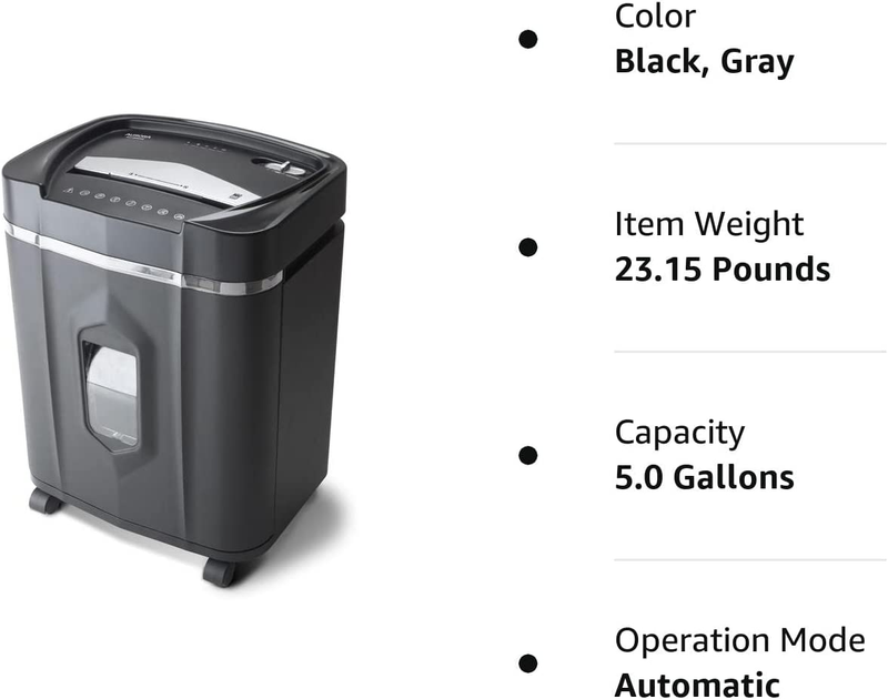 Anti-Jam 16-Sheet Crosscut Paper/Cd and Credit Card Shredder/ 5-Gallon Pullout B