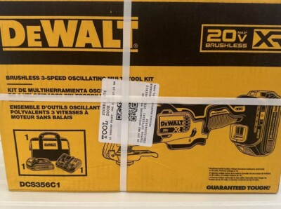 DeWalt 20V Max XR Brushless 3-Speed Cordless Oscillating Multi-Tool Kit DCS356C1