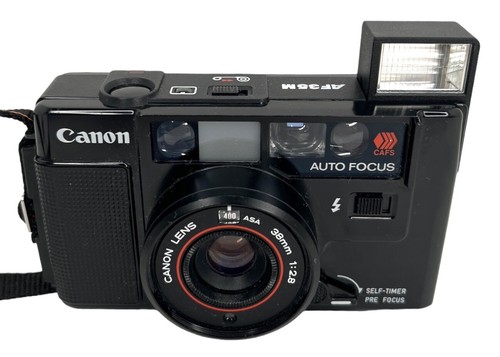 ［動作確認済］Canon AF35M ケース付き 完動品】Canon AF35M 初代オートボーイ フィルムカメラ 動作確認済み
