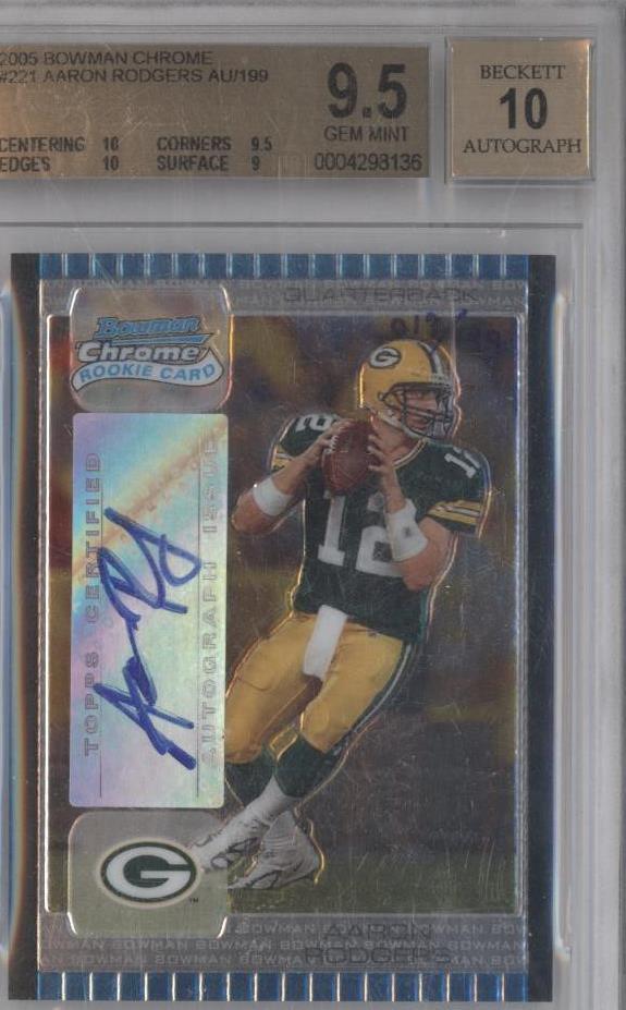 2005 Bowman Chrome Aaron Rodgers #221