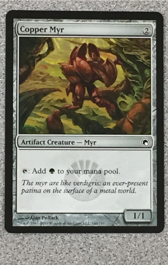 Copper Myr 1x FOIL MDN MTG Mirrodin Common MINT artifact Copper Myr 1x FOIL MDN MTG Mirrodin Common MINT artifact