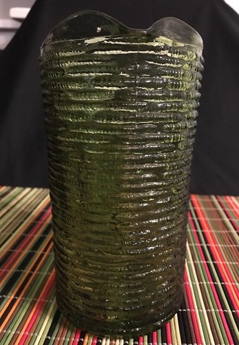 ANCHOR LIDO SORENO GREEN  BARK  PITCHER  6 1/2'' Excellent Condition