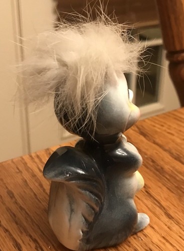 Vintage SKUNK W Hair PLAYING SAXAPHONE Made in Japan